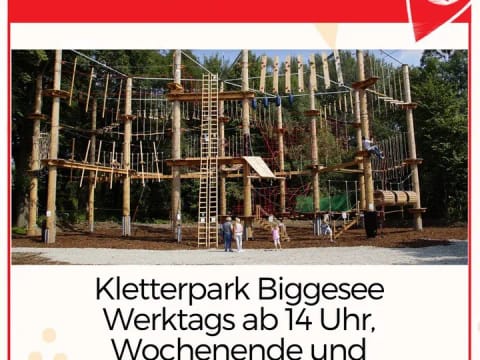 Wart ihr schon mal beim @kletterparkbiggesee?⠀ - Instagram Bild 1