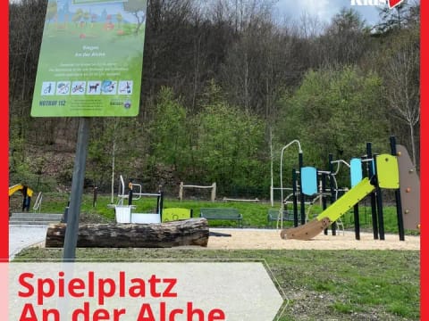 ❤️ Der Spielplatz an der Alche (zwischen Cafe del Sol, Skaterpark und Timberjacks) ist frisch renoviert und endlich wieder offen! 🙌🏼 - Instagram Bild 1
