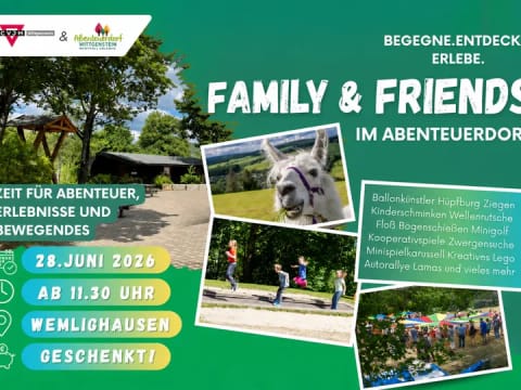 Hero-Bild für Family & Friends im Abenteuerdorf