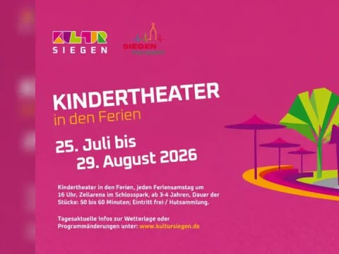 Hero-Bild für Kindertheater in den Ferien