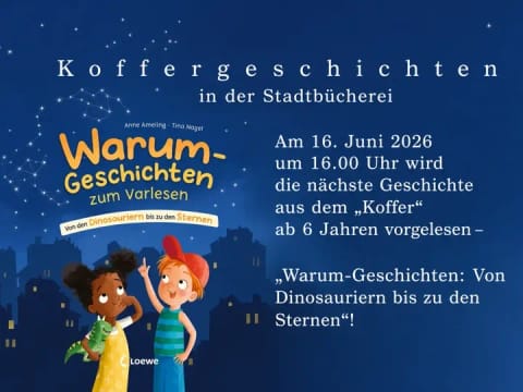 Hero-Bild für Koffergeschichten in der Stadtbücherei