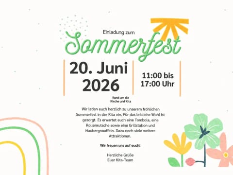 Hero-Bild für Sommerfest