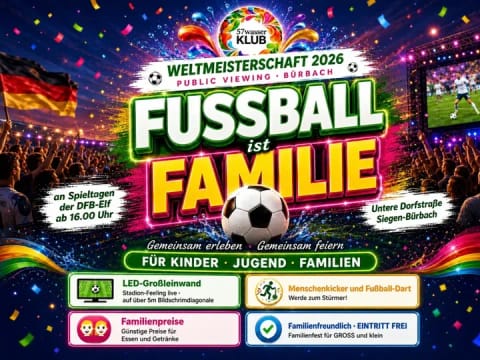 Hero-Bild für Weltmeisterschaft 2026 Public Viewing Burbach