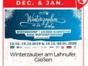 12.12.-15.12.2019 & 19.12.-05.01.2020 ❄️𝗪𝗶𝗻𝘁𝗲𝗿𝘇𝗮𝘂𝗯𝗲𝗿 𝗮𝗻 𝗱𝗲𝗿 𝗟𝗮𝗵𝗻 in Giessen! ❄️ Winterdorf mit 20 weihnachtlichen Holzhütten. - Instagram Bild 1