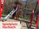 Sooo! Dieser Spielplatz ist in Harbach: und wir sind noch dran weitere Spielplätze und Parks mit Bäche oder Wasserspielmöglichkeiten zu präsentieren! 💦 - Instagram Bild 1