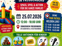 Am 25. Juli 2026 steigt am Sängerheim Freudenberg das große Kinderfest für die ganze Familie! Freu dich auf einen Tag voller Action, Musik und guter Laune. Das erwartet euch: 🐾 Paw Patrol Live: Triff deine Helden um 13:00, 15:00 & 16:15 Uhr.
