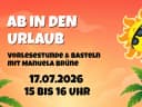 Hero-Bild für Ab in den Urlaub – Vorlesestunde & Basteln mit Manuela Brüne