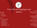 Hero-Bild für Erste Hilfe bei Säuglingen und Kindern