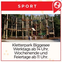 Wart ihr schon mal beim @kletterparkbiggesee?⠀ - Instagram Bild 1