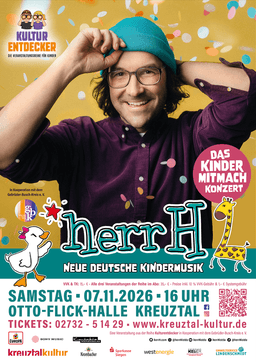 herrH: Das Kinder-Mitmach-Konzert in Otto-Flick-Halle
