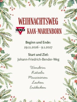 Weihnachtsweg CVJM Kann Marienborn in Johann-Friedrich-Bender-Weg