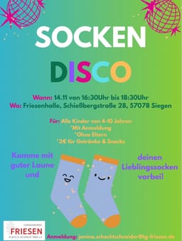 Socken Disco in Friesenhalle