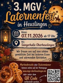 3. MGV Laternenfest in Heuslingen in Sängerhalle Oberheuslingen