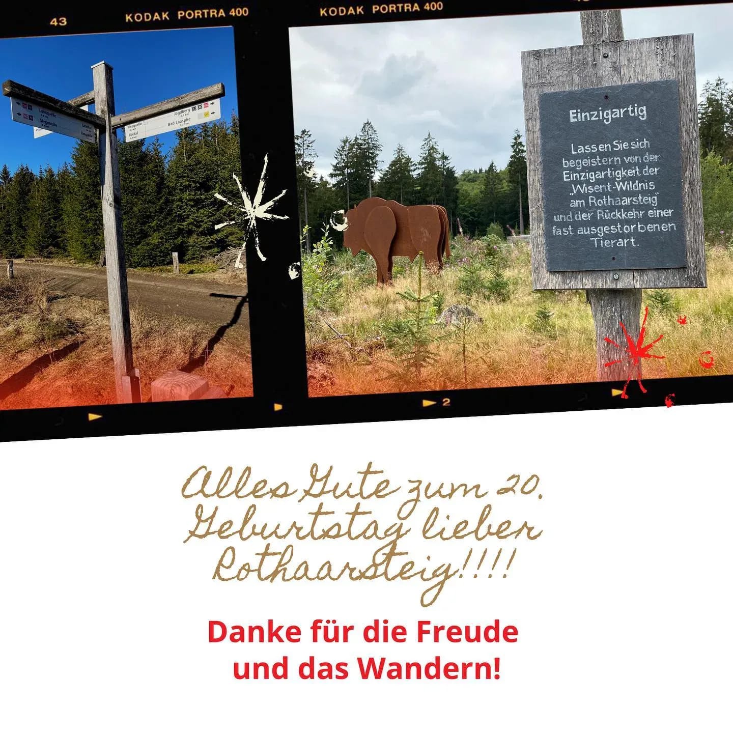 Alles gute zum 20. Geburtstag Lieber Rothaarsteig!! - Instagram Bild 1