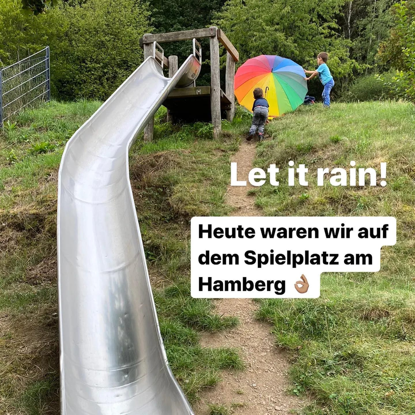 Heute waren wir kurz auf dem „Spielplatz am Hamberg“ 👌🏽 - Instagram Bild 1