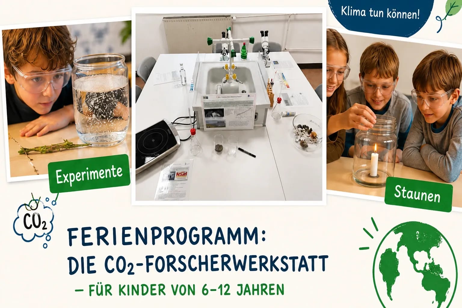 Ferienprogramm: Die CO2-Forscherwerkstatt – für Kinder von 6-12 Jahren