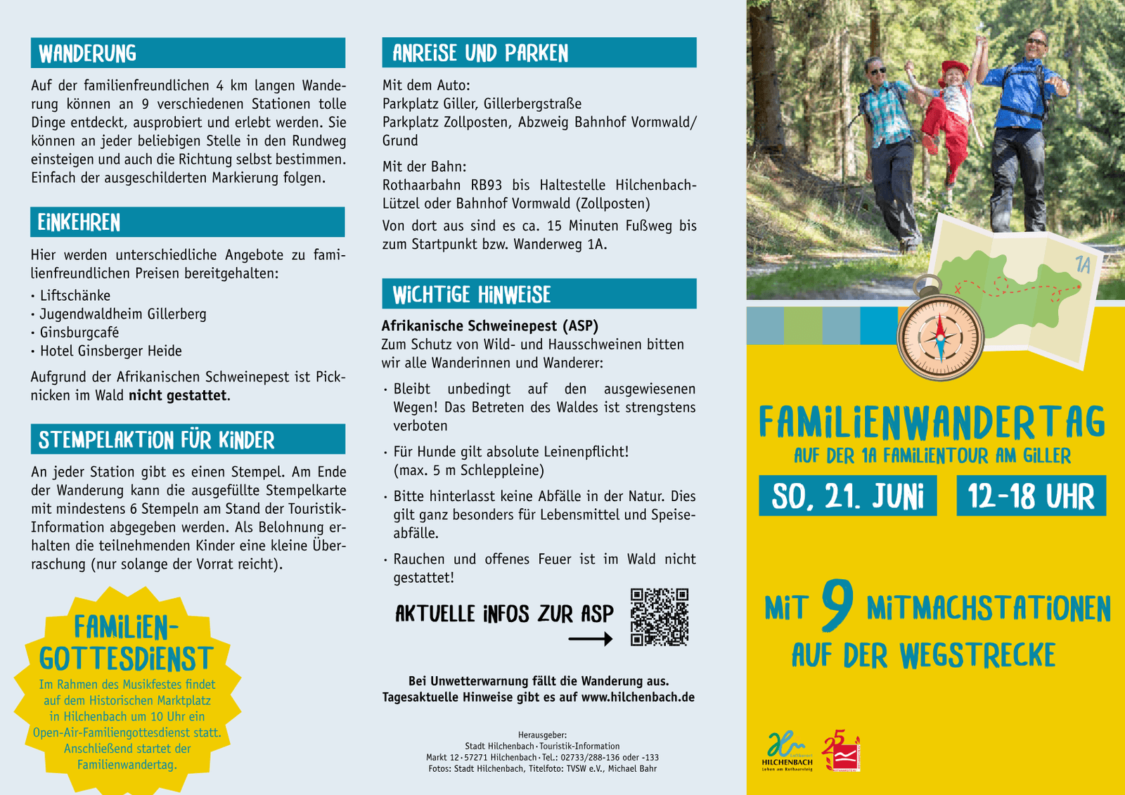 Familienwandertag in Wanderparkplatz Giller