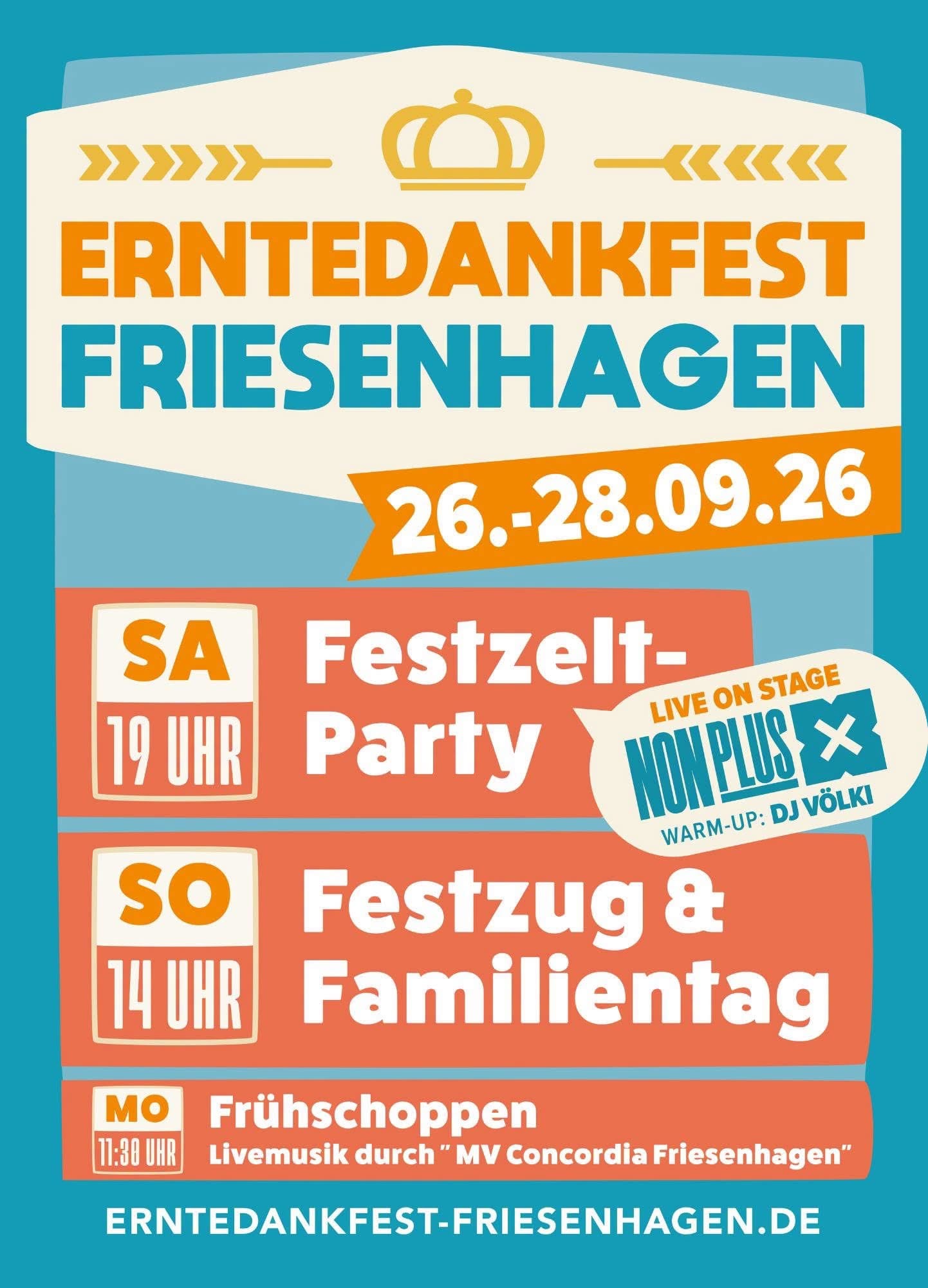 Erntedankfest Friesenhagen in Festzelt