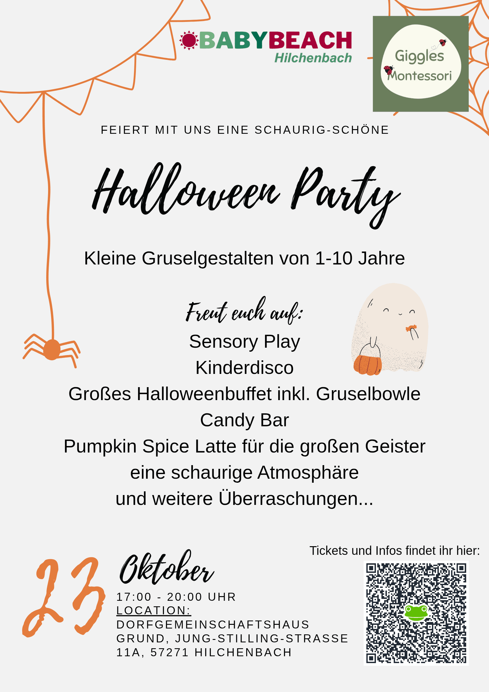 Schaurig-schöne Halloween Party in Dorfgemeinschaftshaus Grund