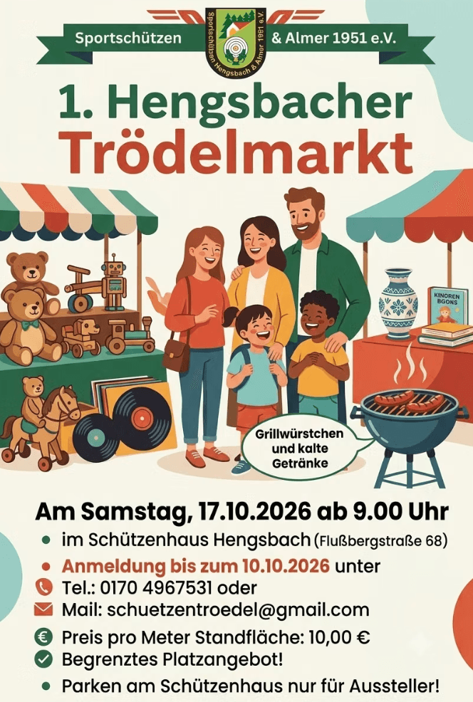 1. Hengsbacher Trödelmarkt in Schützenhaus Hengsbach