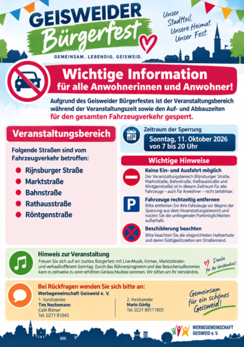 Geisweider Bürgerfest in Geisweid Zentrum