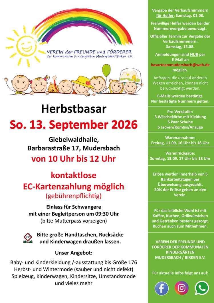 Herbstbasar in Giebelwaldhalle