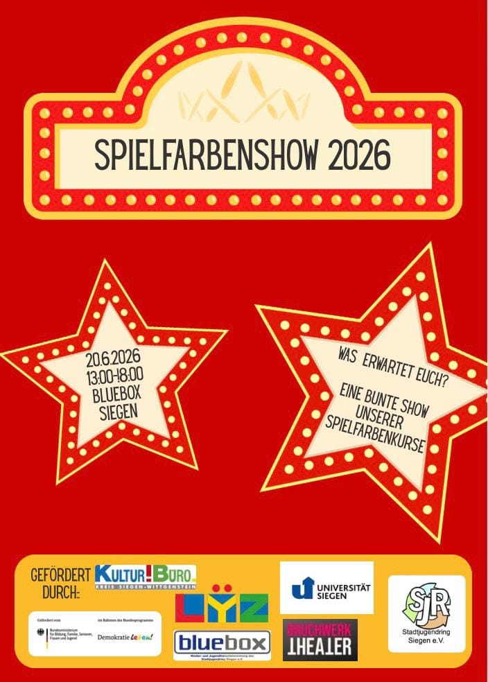 Spielfarbenshow 2026 in Bluebox
