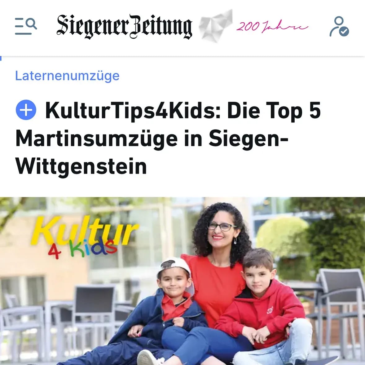 Unser Artikel zu St. Martin ist online @siegenerzeitung! 🙌🏽😃 - Instagram Bild 1