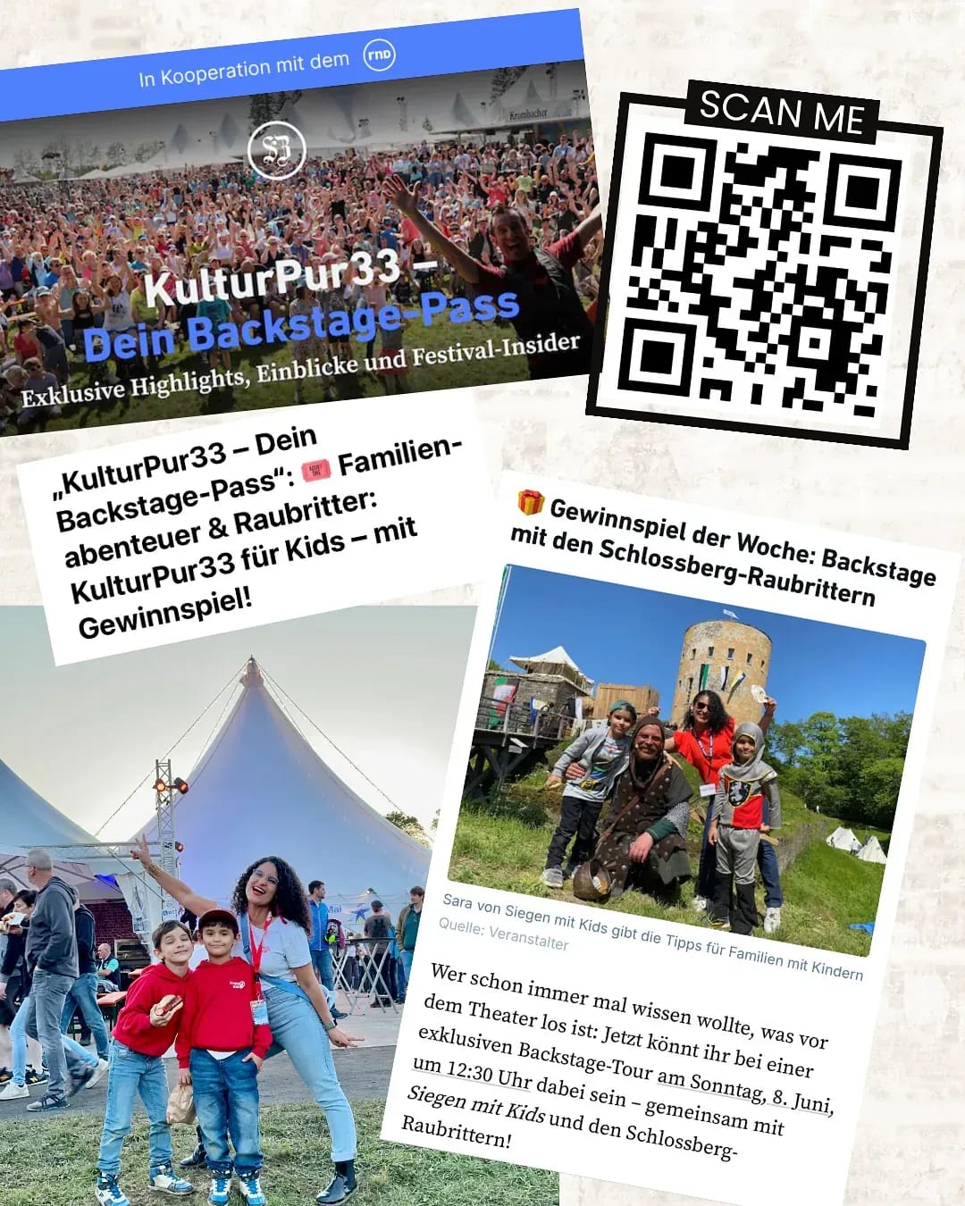 Neugierig auf #KulturPur2025? …Dann unbedingt den SZ-Newsletter abonnieren – dort gibt’s jede Woche exklusive Tipps & tolle Gewinnspiele rund ums Festival! 🙌🏽 - Instagram Bild 1