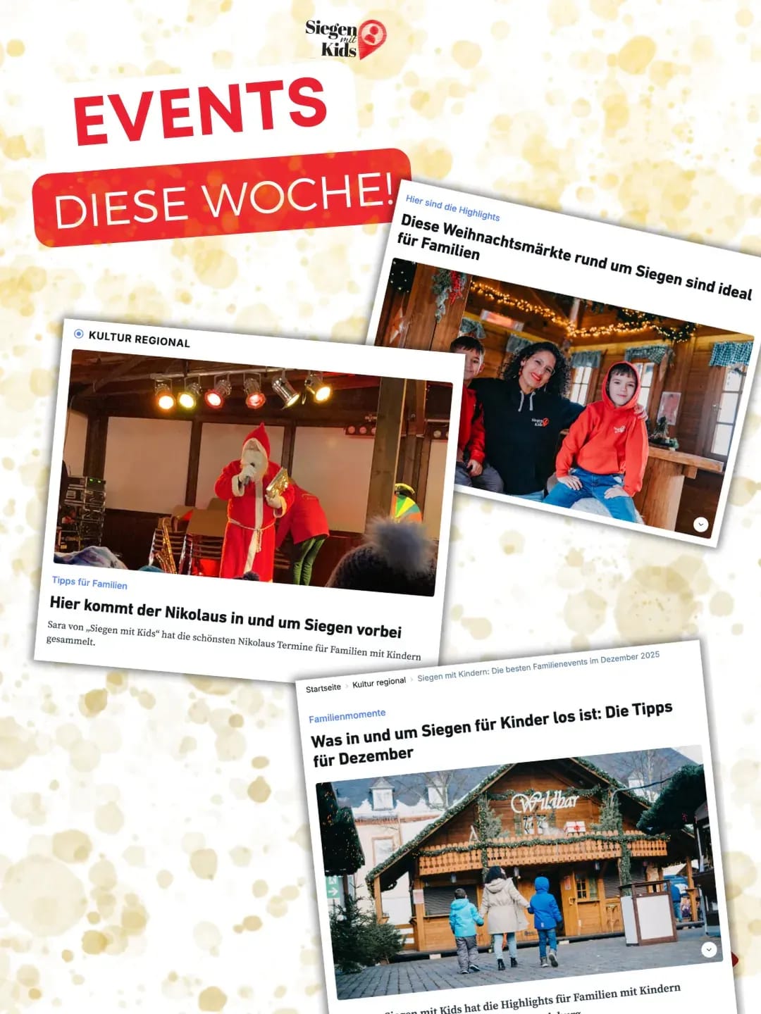 Hola! Diese Woche habe ich euch gleich drei kostenlose Artikel in der Siegener Zeitung mit vielen Tipps zusammengestellt. 🤩 - Instagram Bild 1