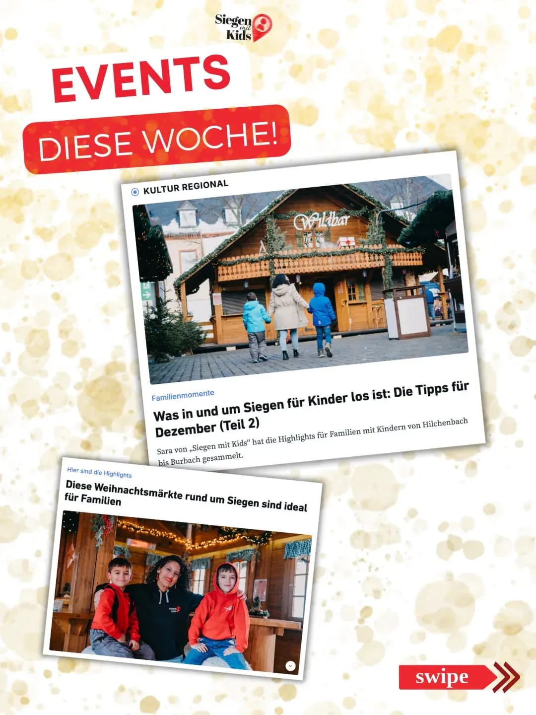 🎉 Events der Woche! Schau gern über den Link in meiner Bio vorbei, teile die Infos weiter und schreib mir unten in die Kommentare, wie es dir gefällt. 😄 - Instagram Bild 1