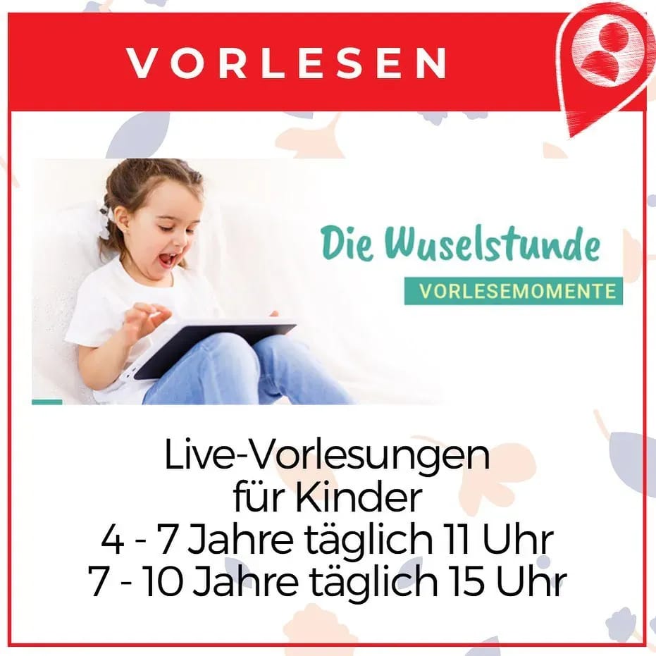 Live-Vorlesungen für Kinder!⠀ - Instagram Bild 1