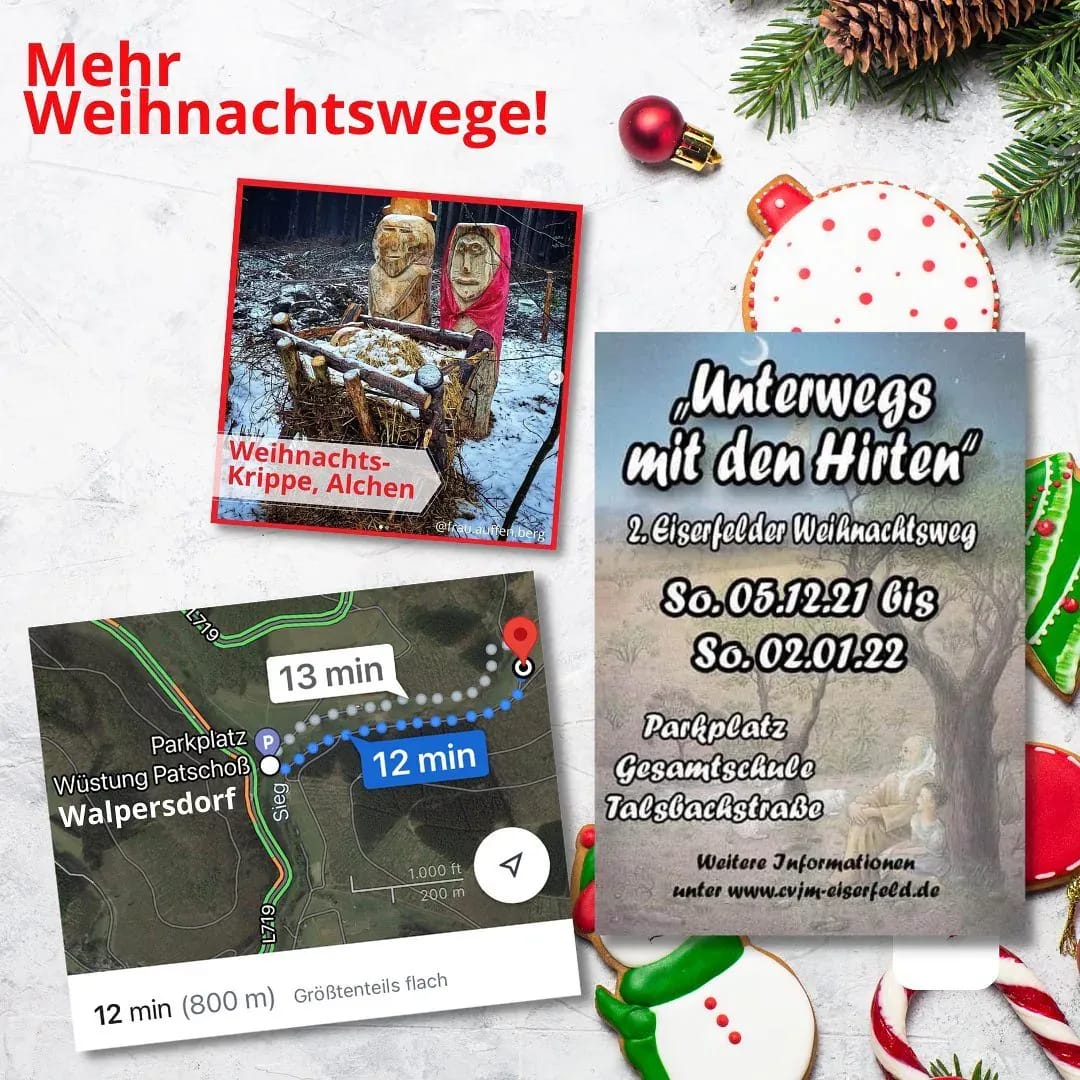👏🏼Es gibt noch mehr #Weihnachtswege / #Adventswege!! 🥰💫 - Instagram Bild 1