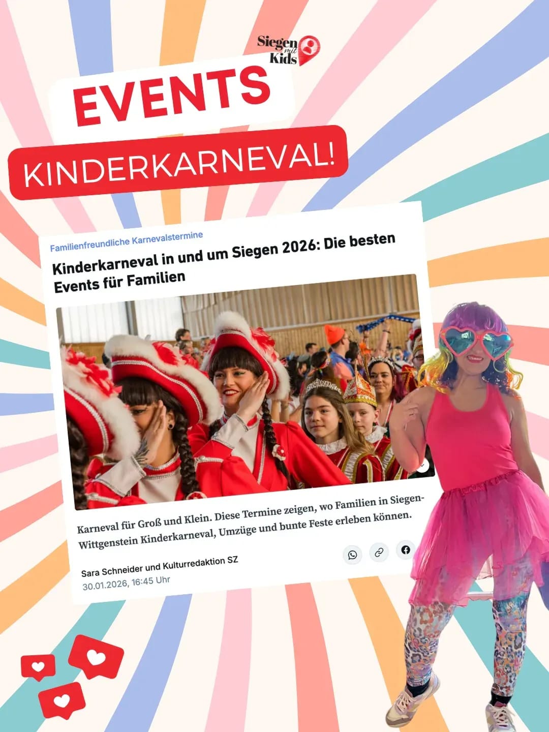 🎉 Kinderkarneval rund um Siegen 2026 🎉 - Instagram Bild 1