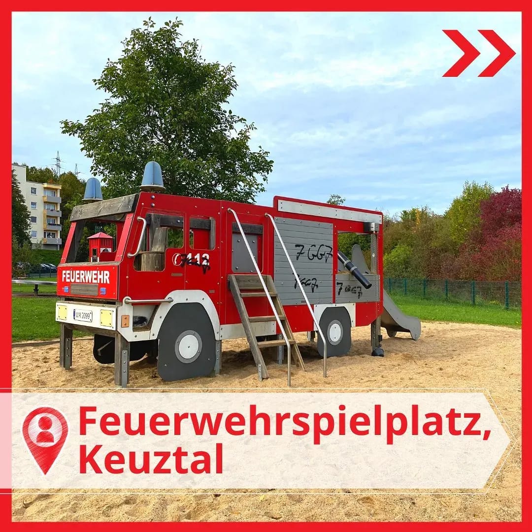 Heute präsentieren wir den Feuerwehr Spielplatz in KReuztal! (Nicht Keuztal 😅🤪) - Instagram Bild 1