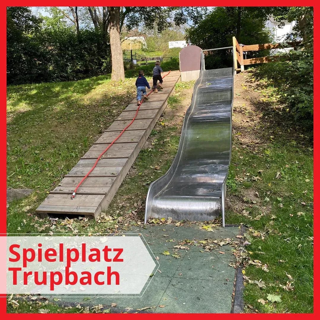 Heute erzähle ich euch ein bisschen über den Kinderspielplatz in Trupbach, denn die meisten von euch kennen ihn nicht! - Instagram Bild 1