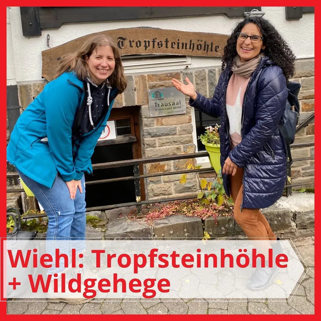 Gestern waren wir mit Andrea von @Freizeittippsnrw und ihren süßen Kids in Wiehl und haben die Wiehler Steinhöhle, den Waldlehrpfad und den Tierpark besucht. 💫 - Instagram Bild 1