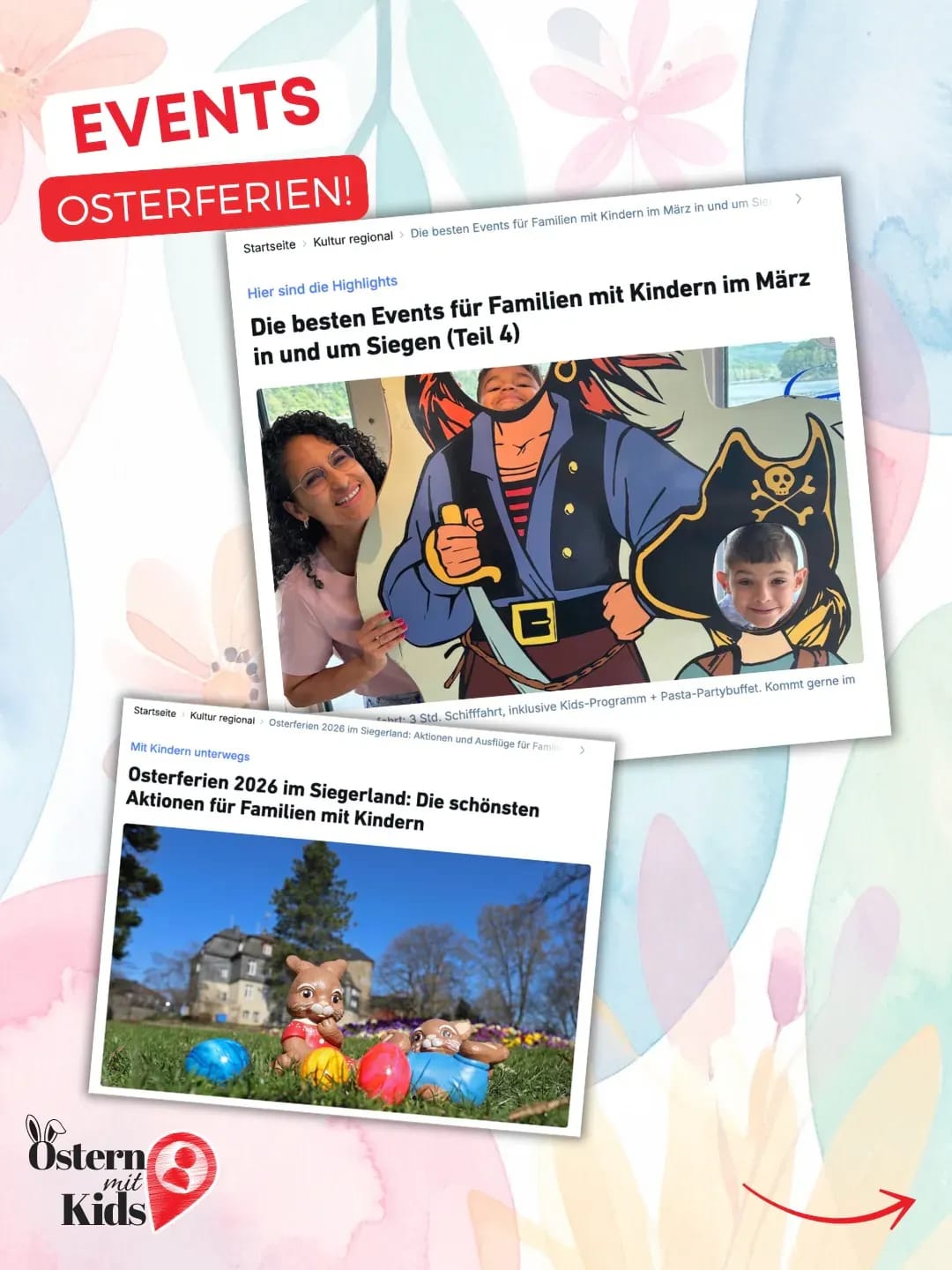 Die Osterferien stehen vor der Tür und es gibt so viele schöne Ideen, um die Zeit gemeinsam zu gestalten 🐣❤️ - Instagram Bild 1