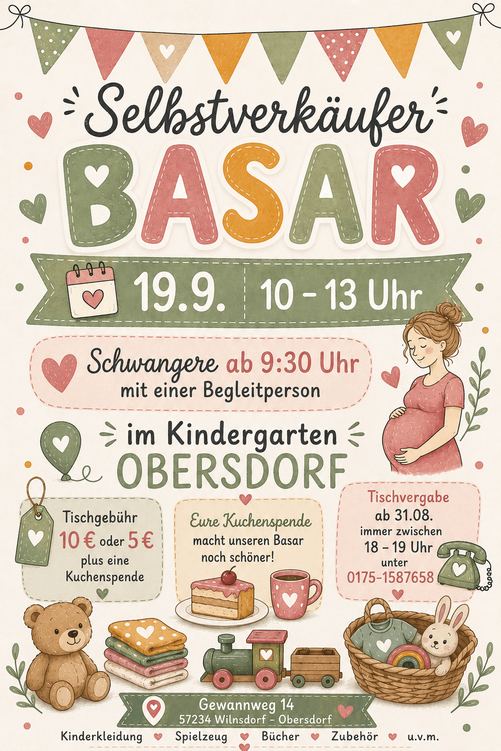 Selbstverkäufer Basar in Obersdorf in Kindergarten Obersdorf