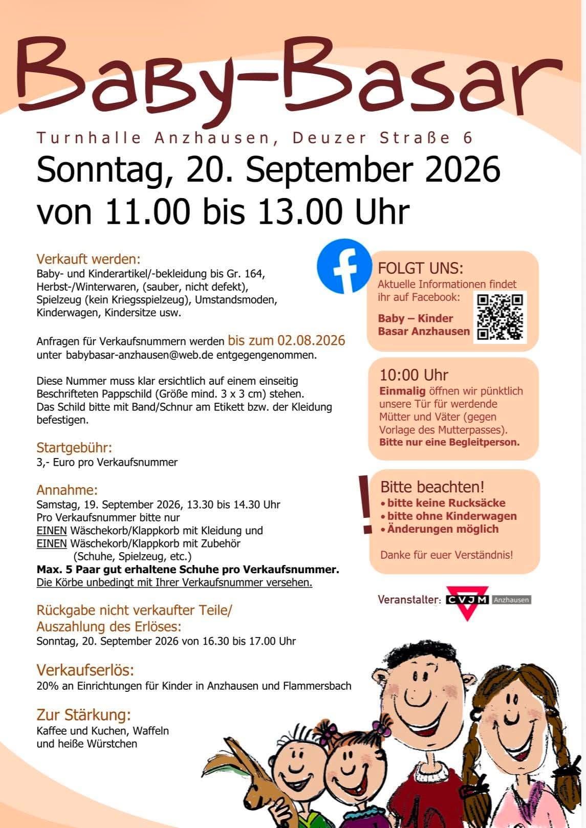 BaBy-Basar in Turnhalle Anzhausen