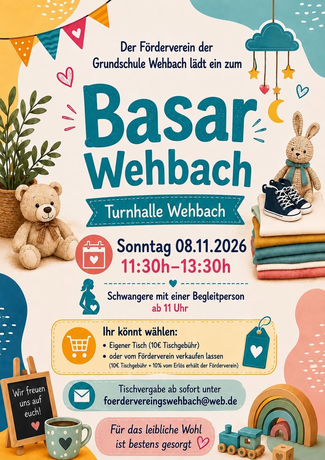Basar Wehbach in Turnhalle Wehbach