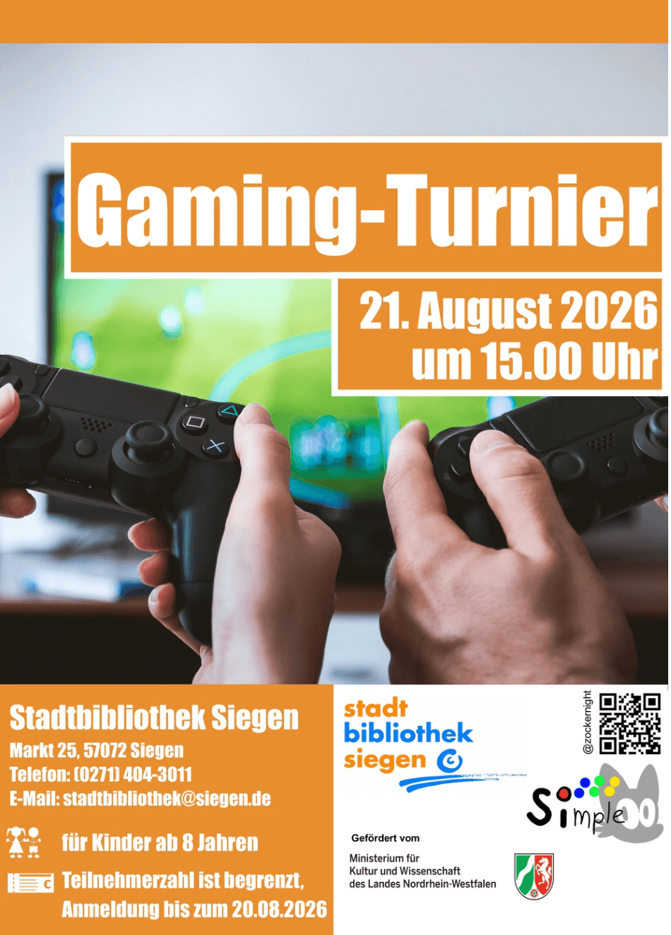 Gaming-Turnier in Stadtbibliothek Siegen