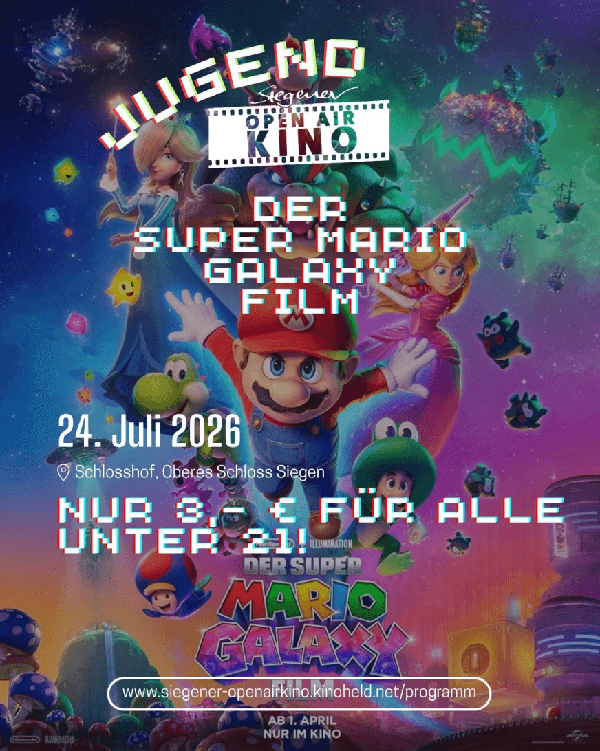 Super Mario Galaxy Film in Oberes Schloss Siegen