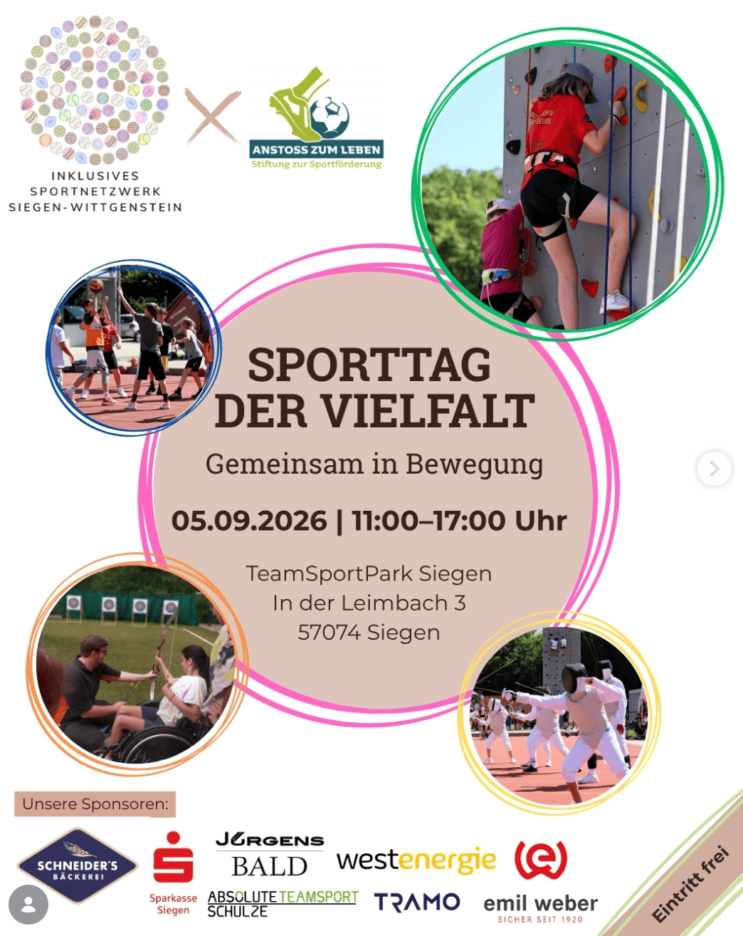 Sporttag der Vielfalt in TeamSportPark Siegen