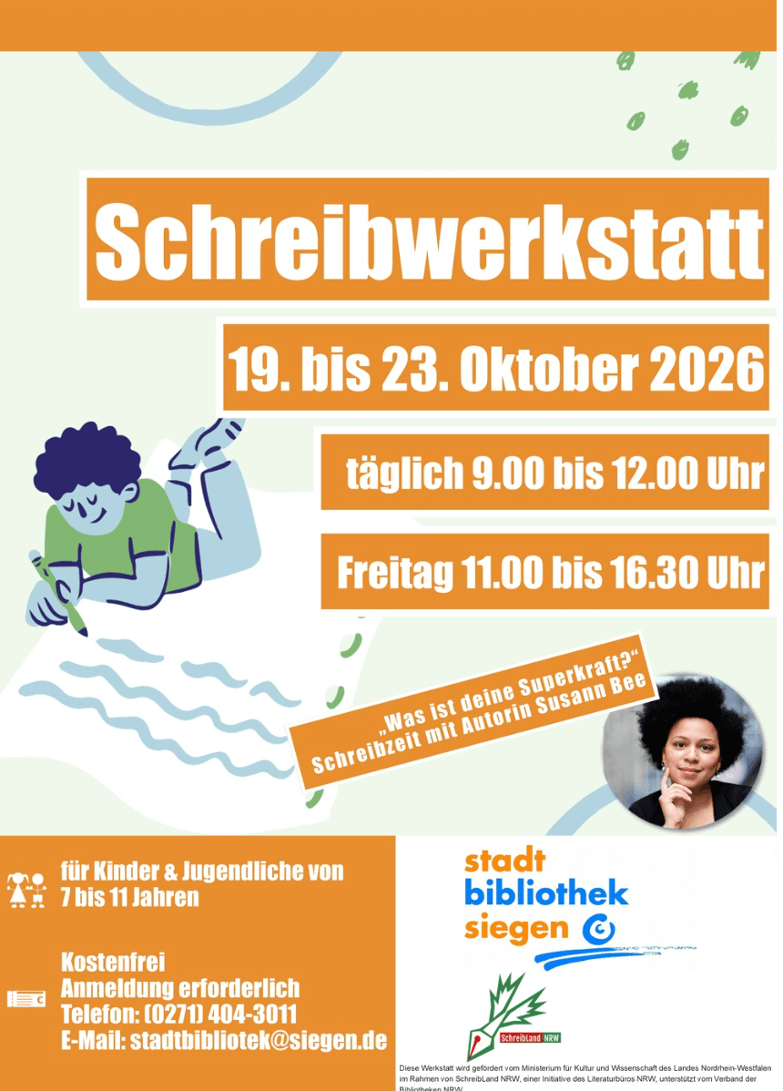 Schreibwerkstatt in Stadtbibliothek Siegen