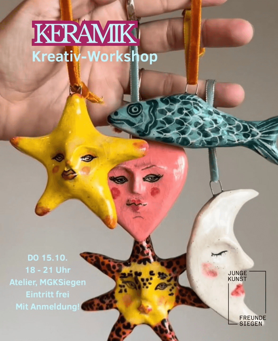 Keramik Kreativ-Workshop in Atelier, MGK Siegen