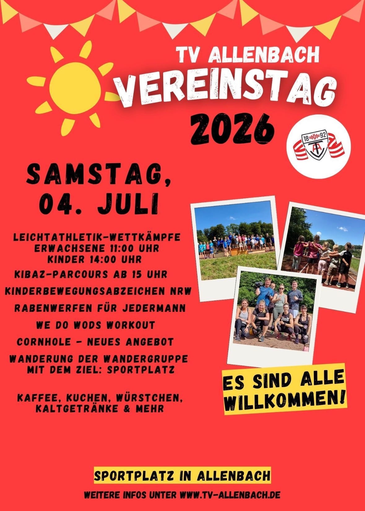 Vereinstag 2026 in Sportplatz in Allenbach