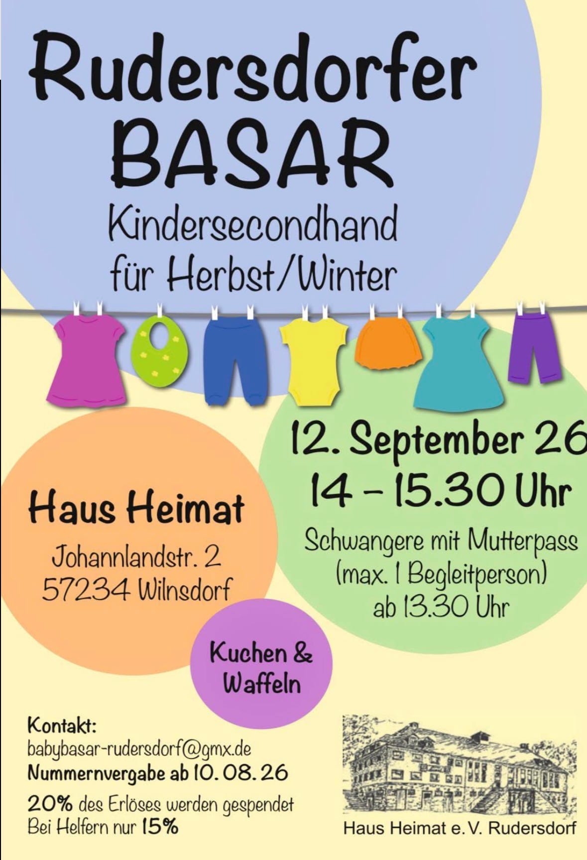 Rudersdorfer Basar in Haus Heimat