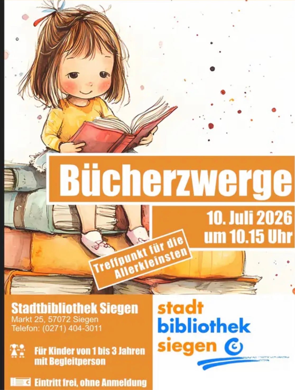 Bücherzwerge in Stadtbibliothek Siegen