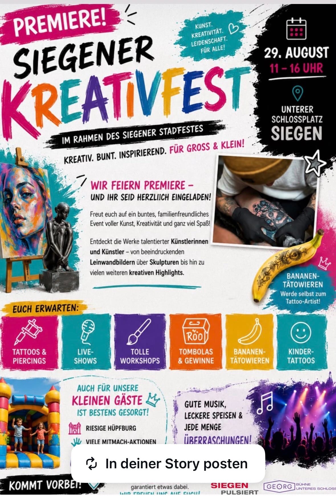 Kreativfest in Unterer Schlossplatz